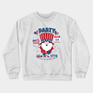 Revolutionary Celebration: Party Like It's 1776 Crewneck Sweatshirt